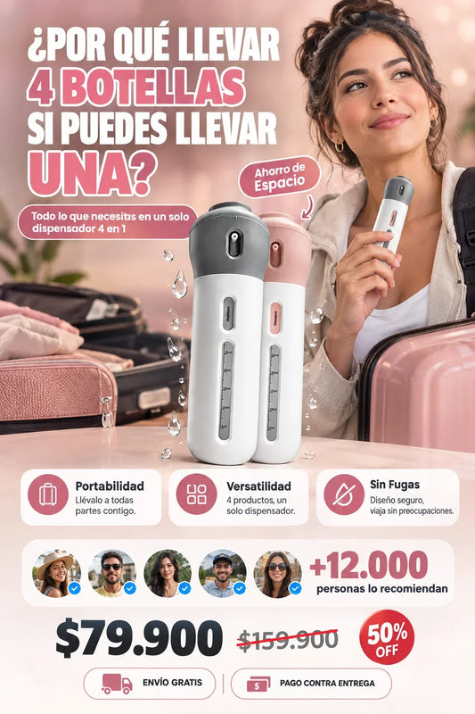 Dispensador de Viaje 4 en 1